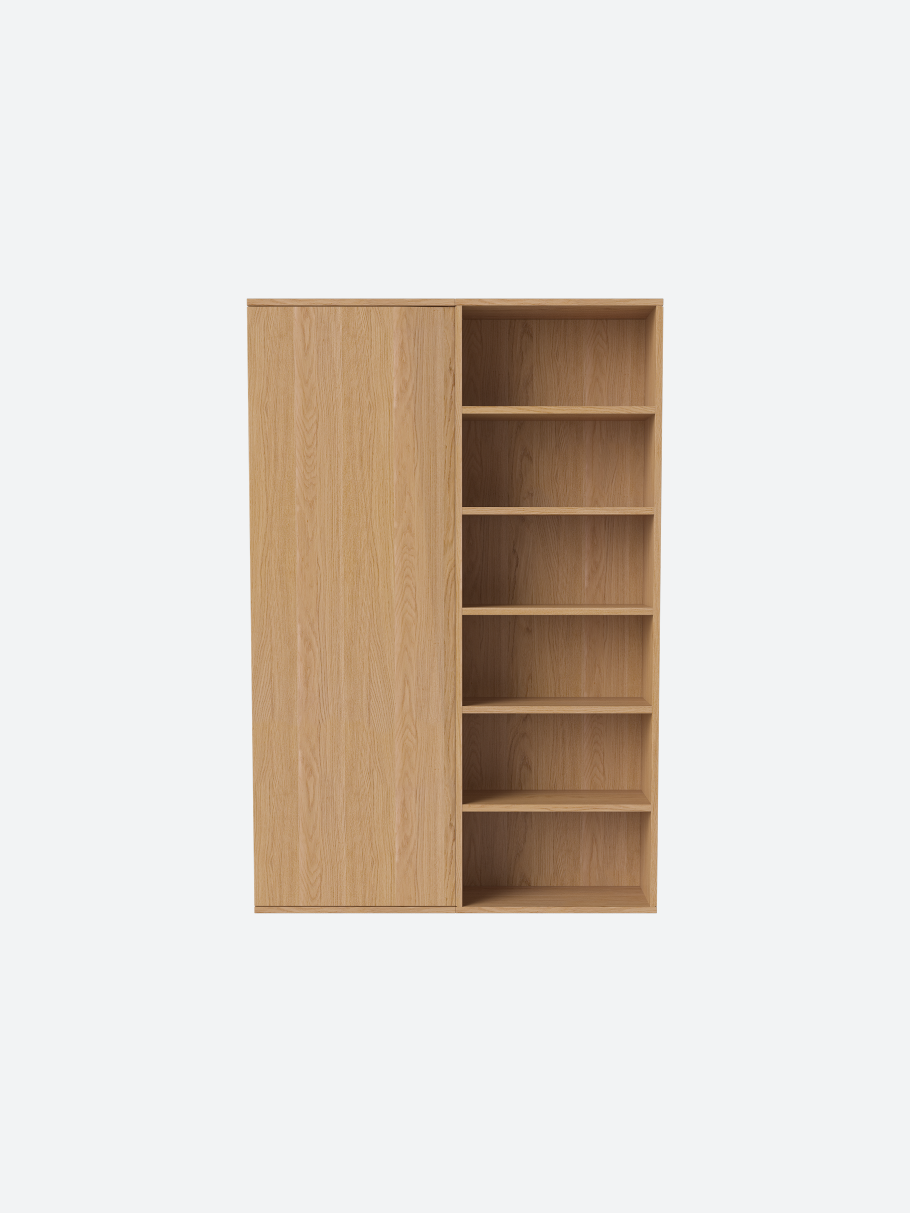 Storage Cabinet with Open Shelves