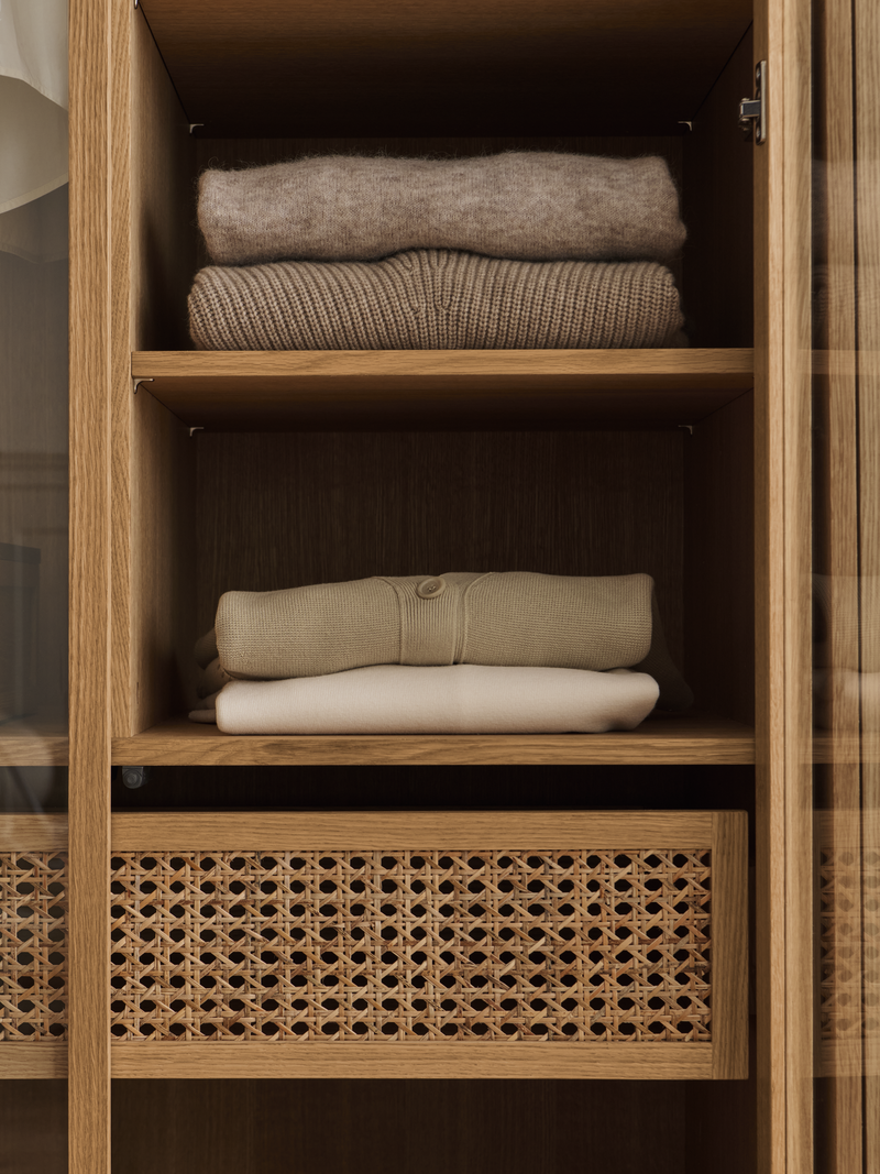 Glass & Cane Display Cabinet-zoom-