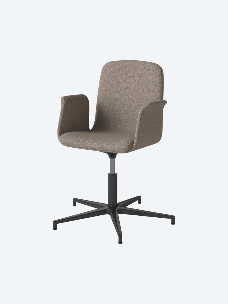 Contoured Swivel Desk Chair-zoom-