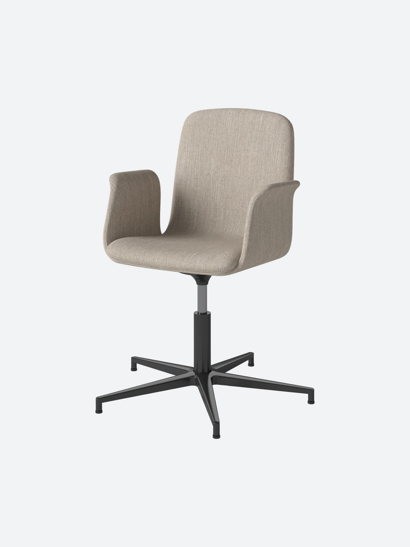 Contoured Swivel Desk Chair-zoom-