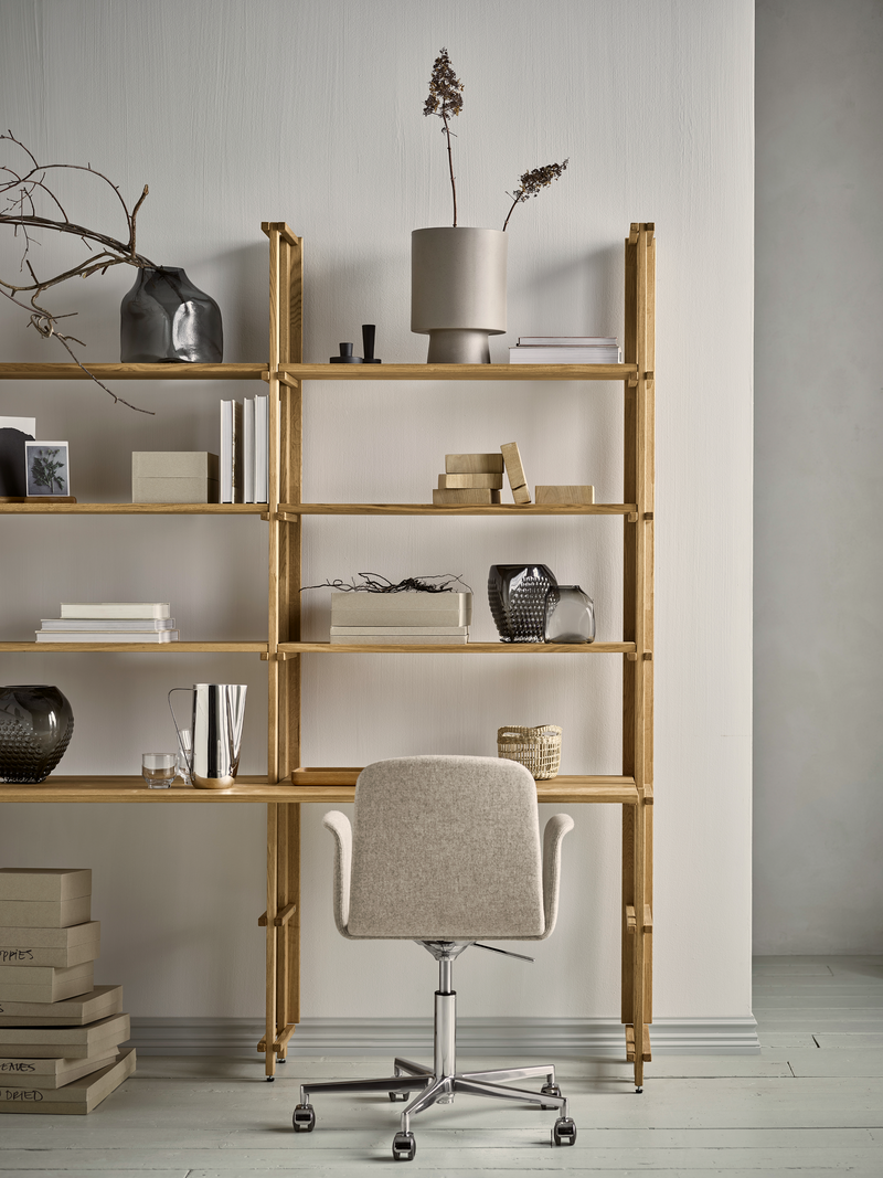 Contoured Swivel Desk Chair-zoom-