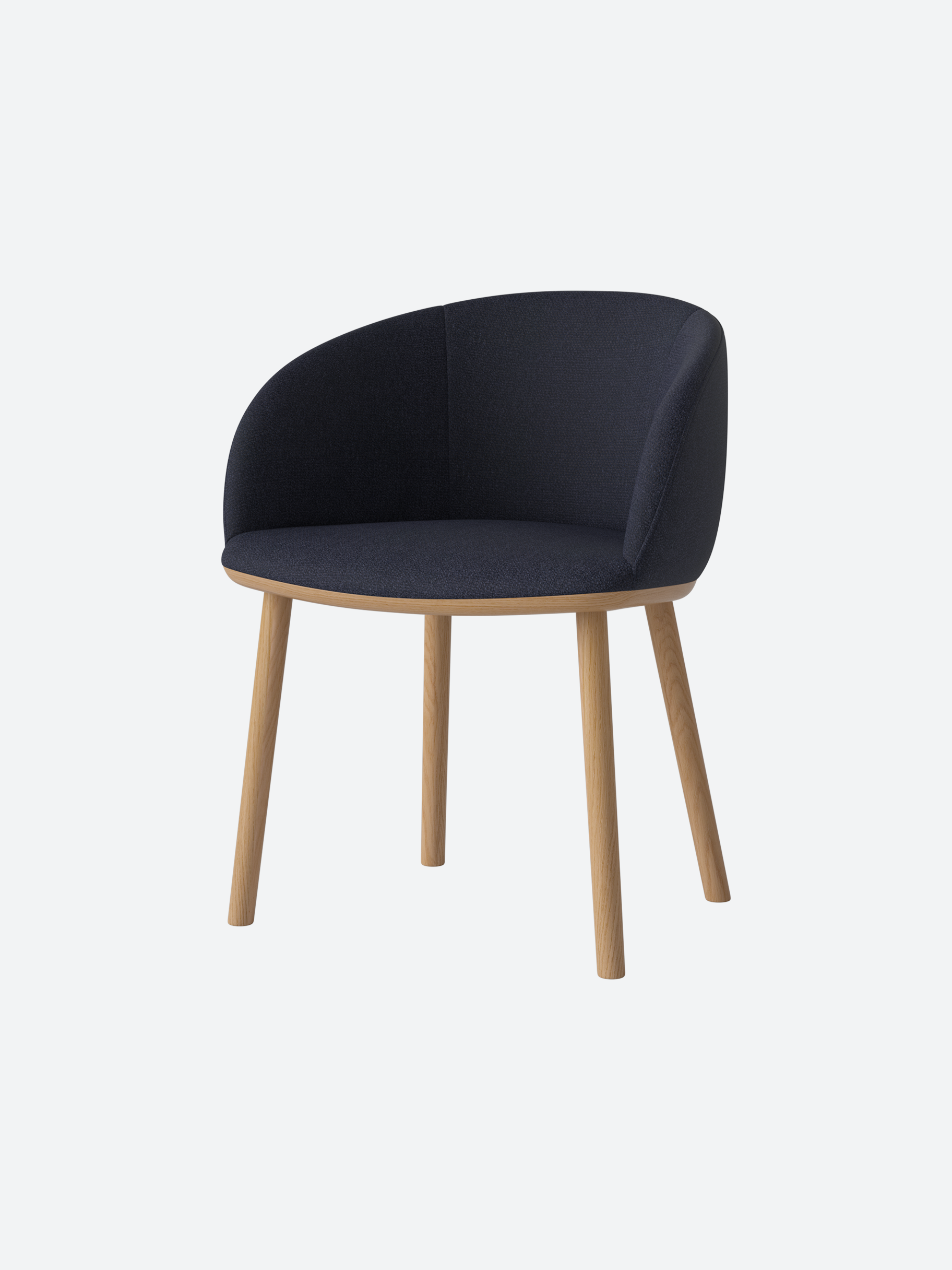 Curved Back Dining Chair-zoom-1