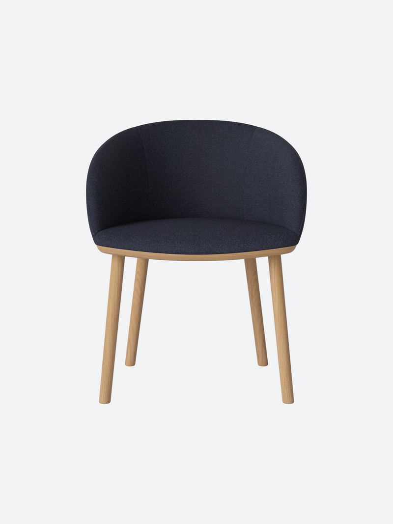Curved Back Dining Chair-zoom-