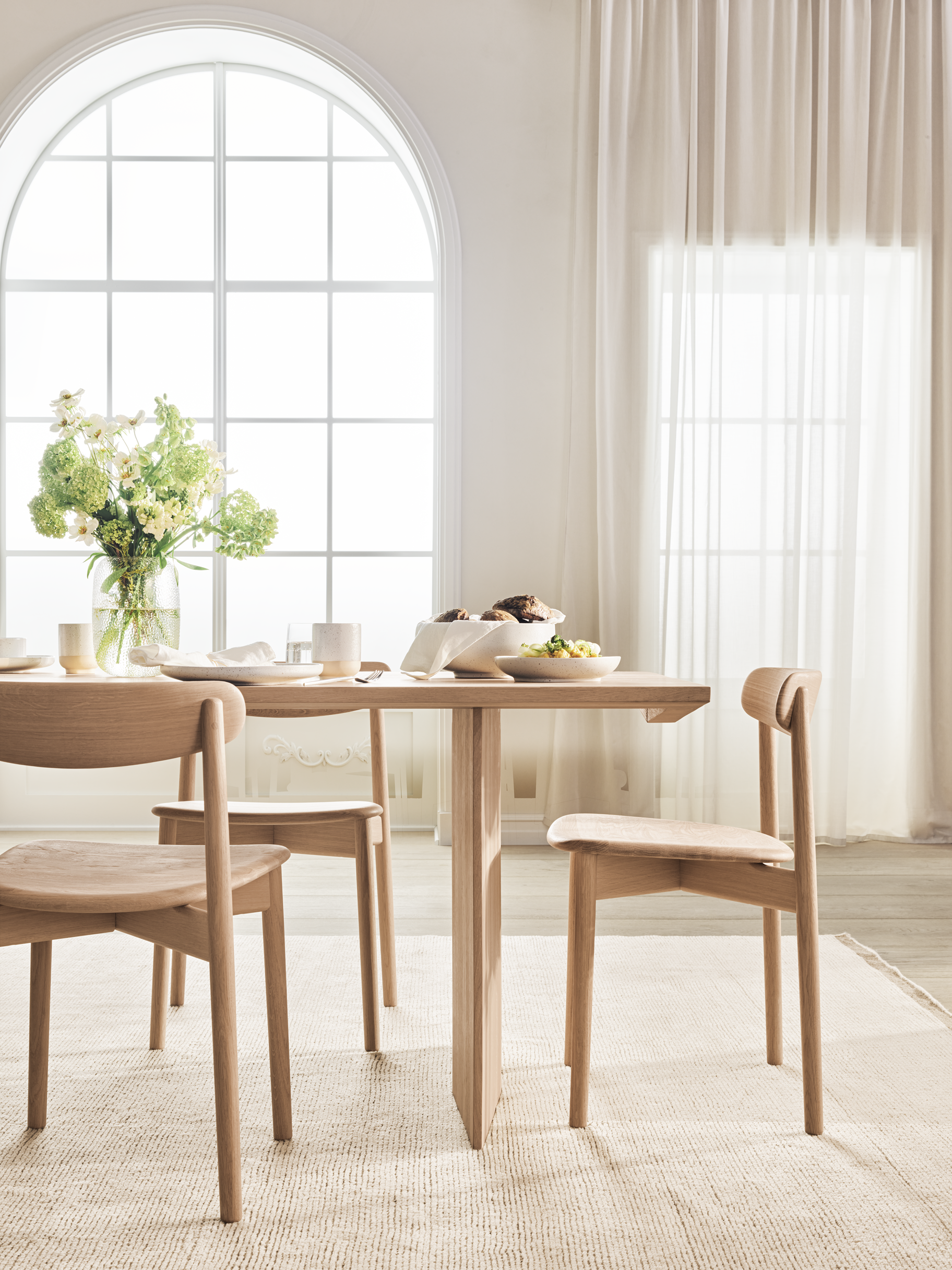 Plane Rectangular Dining Table-3