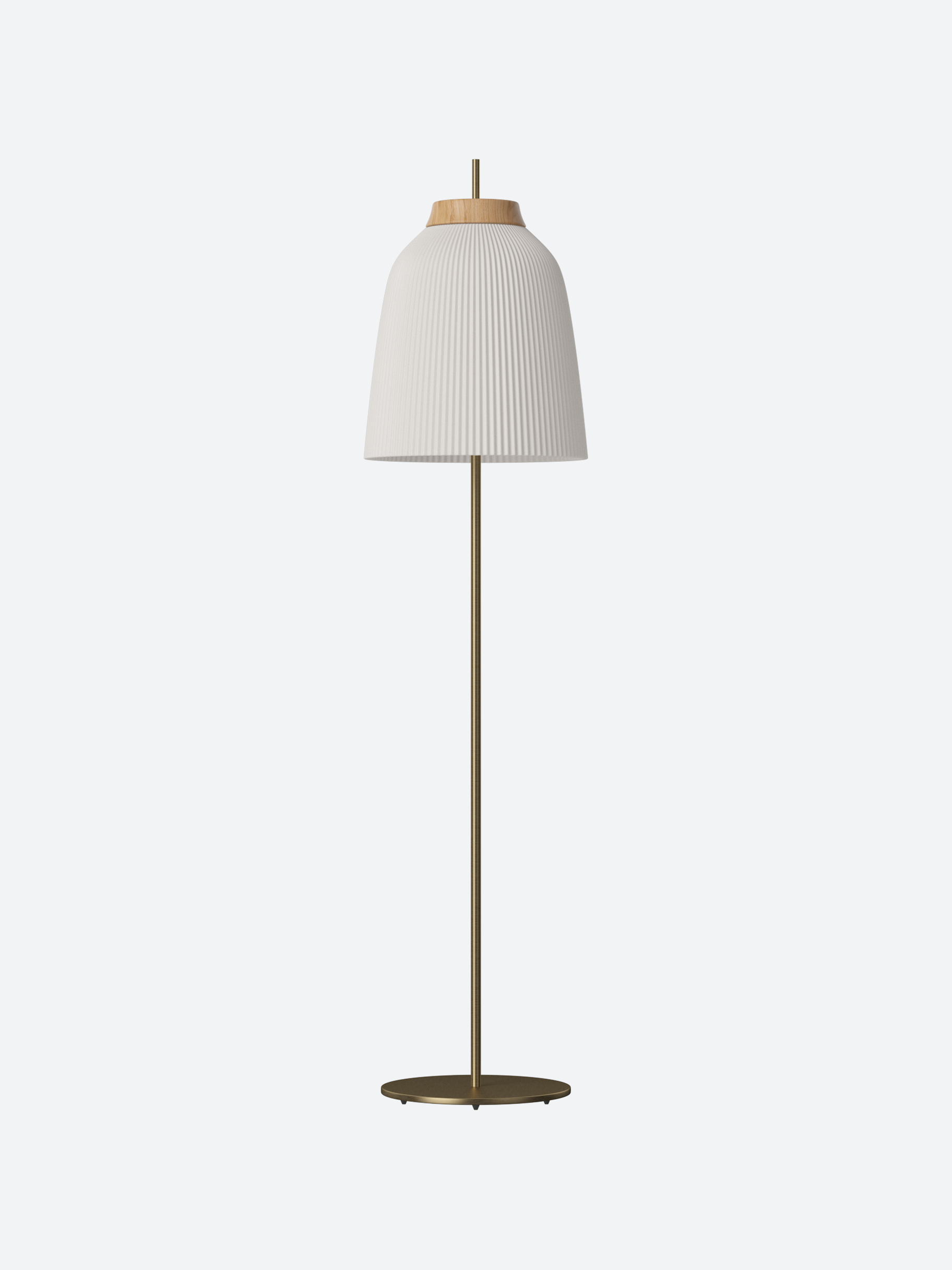 Pleated Shade Floor Lamp